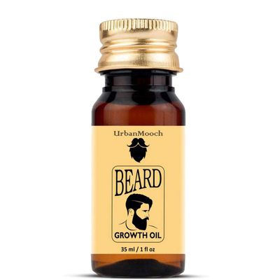UrbanMooch Organic Beard Growth Oil & Mustache Growth Oil, 35Ml