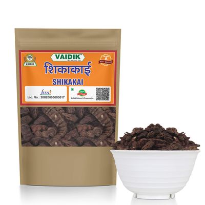Vaidik Organic & Natural Whole/Raw Shikakai - (400 Grams)