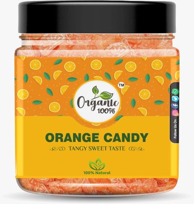 Organic 100% Orange candy 400g