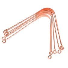 TOnourish Copper Tongue Scraper Ayurvedic Tongue Cleaner for Bad Breath Treatment - Rose Gold 100% BPA & Plastic Free Metal Tongue Scrapers for Adults and Children (pack of 6 pcs)