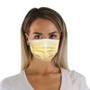 Hyjiva Polypropylene Disposable Face Mask - 3-Ply, Ear Loop, Nose Strip, Unisex, Ultra-Soft, Super-Breathable (Pack Of 20, Yellow) view 4