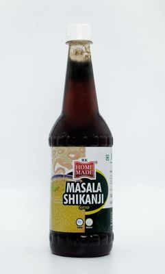 RK HOME MADE NATURAL SYRUP Masala Shikanji Crush Syrup | Gluten Free | 100% Vegan & Low Fat | Easy To Use A Perfect Drink For House Parties, Picnics, & Road Trips To Everyone's Delight 750 - Ml