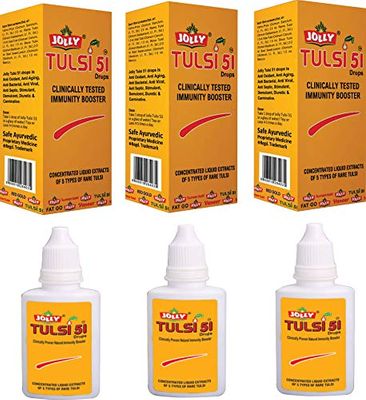 Jolly Pharma Tulsi 51 Drops Natural Immunity Booster - 24ml (Pack of 3)