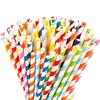 Nawani Paper Drinking Straws for Juices Shakes Smoothies Party Supplies Decorations - Ultra Long - Set of 48 Pic. view 1