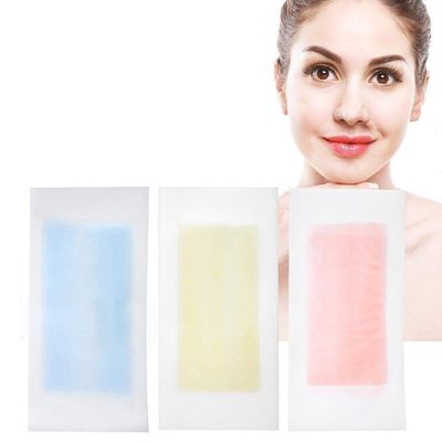 Myynti 10Pcs Hair Removal Depilatory Double Sides Cold Wax Strips Paper Epilator for Face Leg Body Hair(Multi_Color)