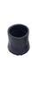 1" Extra Grip Black Rubber Replacement Cane Tips - 2 Pack view 2