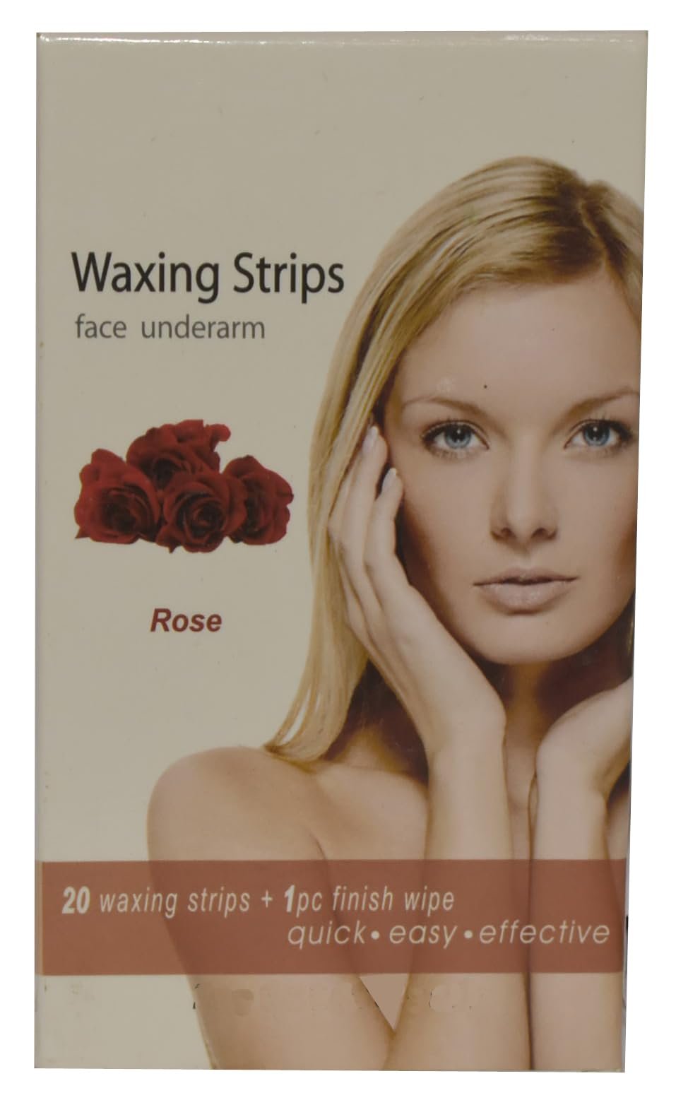 Hair Removal Wax Strips For Women (Face Underarm) (Rose)
