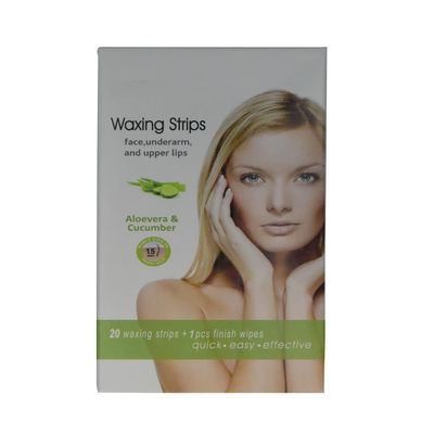 Hair Removal Wax Strips For Women (Face Underarm) (Aloe Vera)