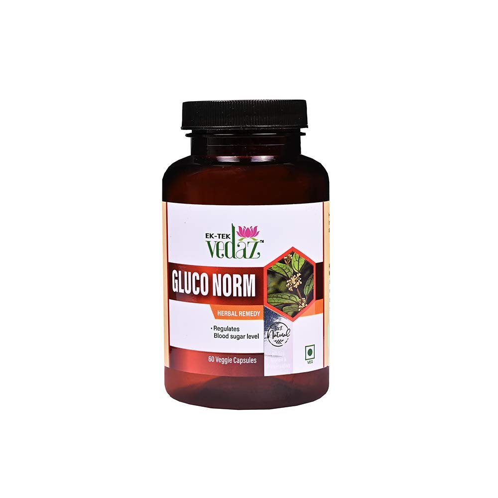 EKTEK VEDAZ GLUCONORM VEG. AYURVEDIC CAPSULES(60 VEGGIE CAPSULES)