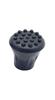 1/2" Extra Grip Black Rubber Replacement Cane Tips - 2 Pack view 2