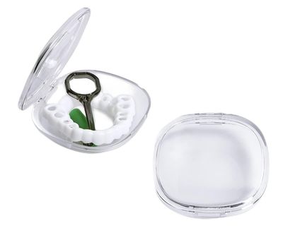 Retainer Case, Orthodontic Retainer Case, Oral care box, Beautiful And Durable, Compact And Easy To Carry (White)