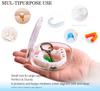 Retainer Case, Orthodontic Retainer Case, Oral care box, Beautiful And Durable, Compact And Easy To Carry (White) view 2