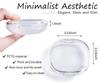 Retainer Case, Orthodontic Retainer Case, Oral care box, Beautiful And Durable, Compact And Easy To Carry (White) view 3