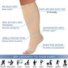 Blahhey 3XL Extra Wide Calf Compression Socks Toeless for Women Men 20-30 mmHg Plus Size view 3