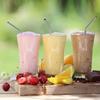 ATETO Reusable Stainless Steel Drinking Straw with Silicone Tip || Cleaning Brush || Metal Straws For Tumblers || Cold Beverage view 4