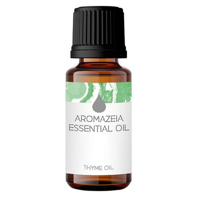 Aromazeia Thyme Essential Oil | Exotic Aroma Diffuser Oil | Ideal For Aromatherapy & Meditation | Organic Essential Oil | Undiluted, Therapeutic Grade & Steam Distilled - 10ml