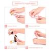 9Dzine Multicolor Chips Roller Bottle Face Massager,Glass Roll On Bottle Essential Oils,Refillable Roller Bottle With Natural Healing Crystal Chips-Multicolor view 3
