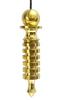 Jet International Authentic Metal Dowsing Pendulum Healing Spirituality Meditation Answer Blessings Cheerfulness (6 Isis Brass W/Chord) view 1