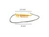 Jet International Authentic Metal Dowsing Pendulum Healing Spirituality Meditation Answer Blessings Cheerfulness (6 Isis Brass W/Chord) view 2