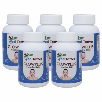 Ved Tattva Skin Glow Capsule Glow Plus (30 Capsules (Pack of 5))
