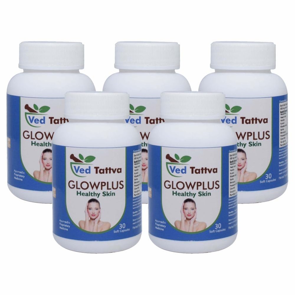 Ved Tattva Skin Glow Capsule Glow Plus (30 Capsules (Pack of 5))
