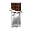 Foilman - Heat Seal Bags {Metallized} For Chocolate Bar Wrapping - Color Dark Gold- Fits Bar Size 2.25 x 5.5 Inches (100 Pack) (Silver) view 1