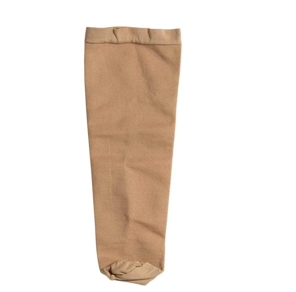 Medilink Below knee bk stump shrinker, limb compression with ventilation, amputee care, Beige (Medium (12-16" Calf))