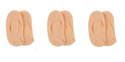 Anti Crack silicone combo pack of 3 Gel Full Length Silicone Foot Gel Full Length Silicone Foot Protector Moisturizing Socks Anti Crack Heel For Man And Woman Free Size