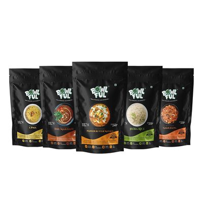 Bowlful Full Meal 2 Comb, 100% Natural, Ready to Eat, Freeze Dried Food
