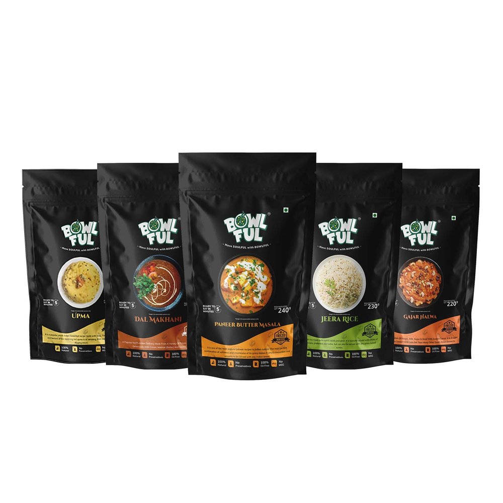 Bowlful Full Meal 2 Comb, 100% Natural, Ready to Eat, Freeze Dried Food