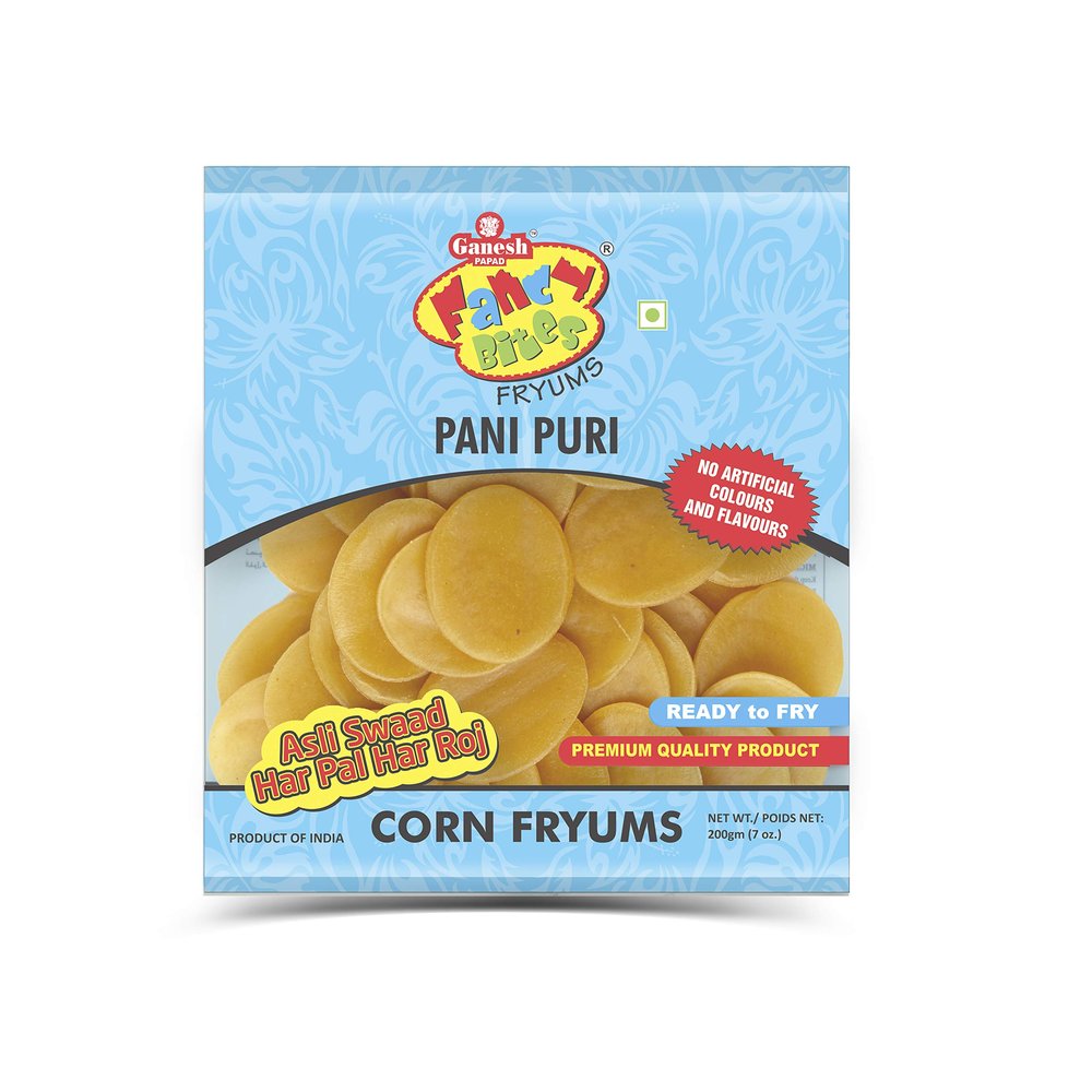 Ganesh Fancy Bites Panipuri /Golgappa Fryums/Pellets - 200 gm Buy One Get One Free