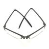 40 Plus Foldable Reading Glasses Unisex Black Full Rim Medium Rectangle 40PLUS-755+2.25-C1 (+2.25) Power Foldable Reading Glasses view 4
