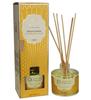 120 ml. Luxurious Ayurveda Reed Diffuser in Round Glass Bottle with Metal Collar (Tuberose Jasmine) view 1