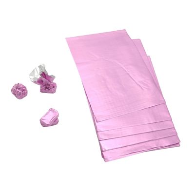 Esslly Premium Pink Chocolate Wrapping Foil | Embossed Aluminum 7x10 inch | Pack of 200 | Elegant, Vibrant, Ideal for Gifting & Presentation