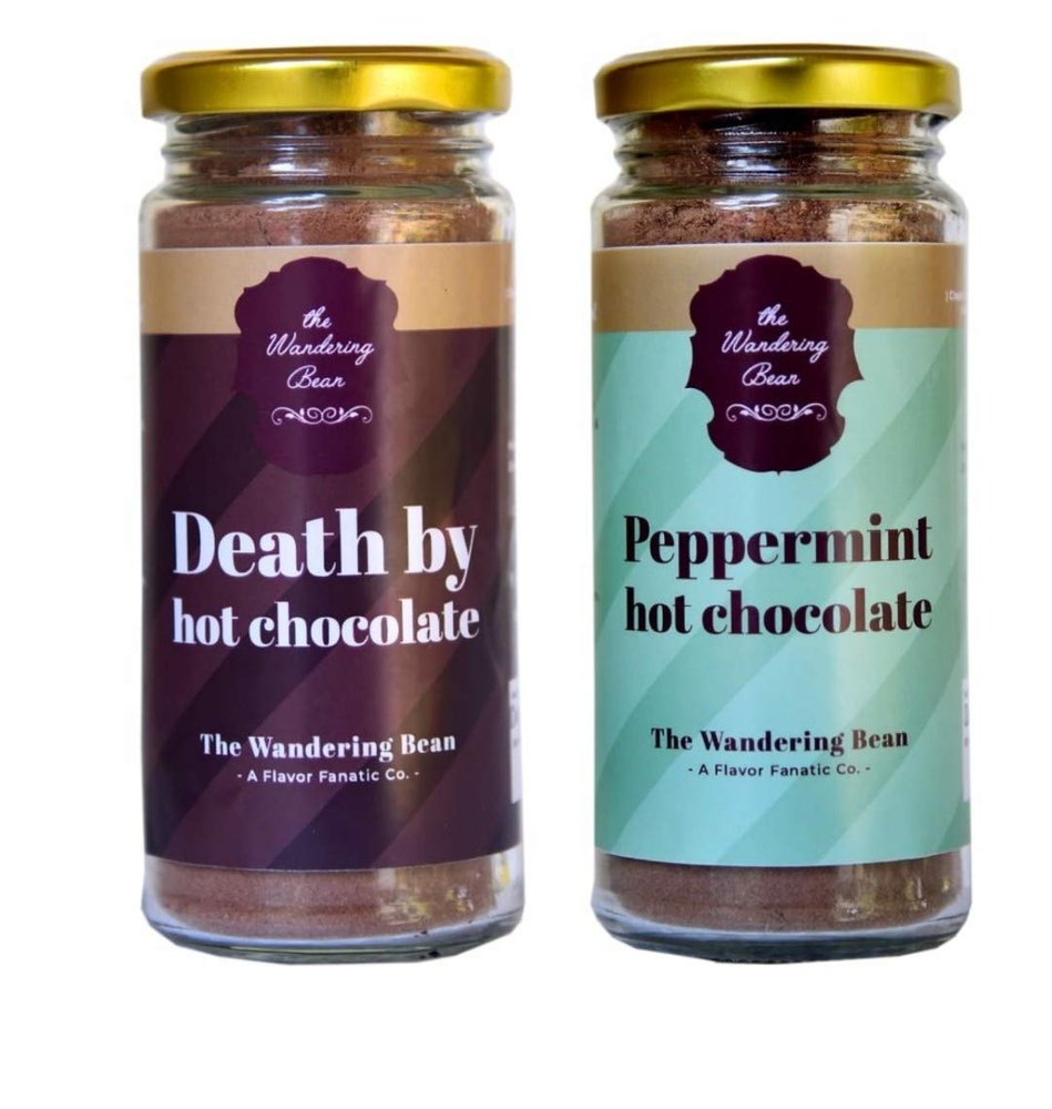 The Wandering Bean - Death by Chocolate 150g + Peppermint hot Chocolate 150g