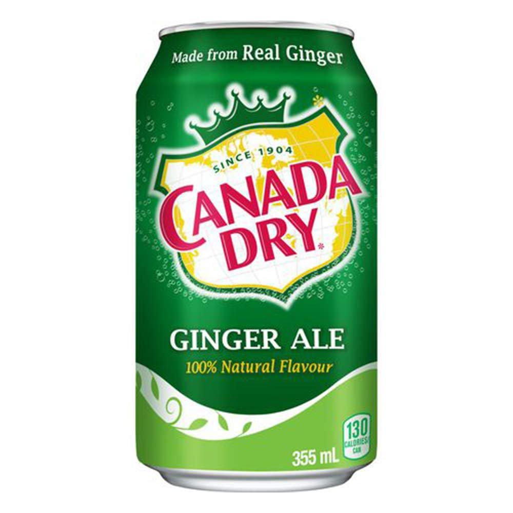 Canada Dry Ginger Ale Cans, 355 ml