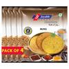 Joyable Khakhra - Mung | Dry Chapati | Khakra Fresh Gujarati Namkeen Snacks | Ready To Eat - Roasted - Khakhra Snacks| Vacuum Packed - Pack of 4 (Mung - 200 Gms Each) view 1
