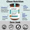 Jus' Amazin Creamy Almond Butter - Unsweetened (500 g) Pack of 2 | 25% Protein | Only Whole Almonds (100% Pure) | Zero Additives | Keto | Plant Based Nutrition | Clean Nutrition view 4