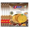 Joyable Khakhra - Chorafali| Dry Chapati | Khakra Fresh Gujarati Namkeen Snacks | Ready To Eat - Roasted - Khakhra Snacks| Vacuum Packed - Pack of 4 (Chorafali - 200 Gms Each) view 1