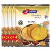 Joyable Khakhra - Masala | Dry Chapati | Khakra Fresh Gujarati Namkeen Snacks | Ready To Eat - Roasted - Khakhra Snacks| Vacuum Packed - Pack of 4 (Masala - 200 Gms Each) view 1