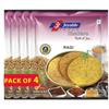 Joyable Khakhra - Ragi/Nachini| Dry Chapati | Khakra Fresh Gujarati Namkeen Snacks | Ready To Eat - Roasted - Khakhra Snacks| Vacuum Packed - Pack of 4 (Ragi/Nachini - 200 Gms Each) view 1