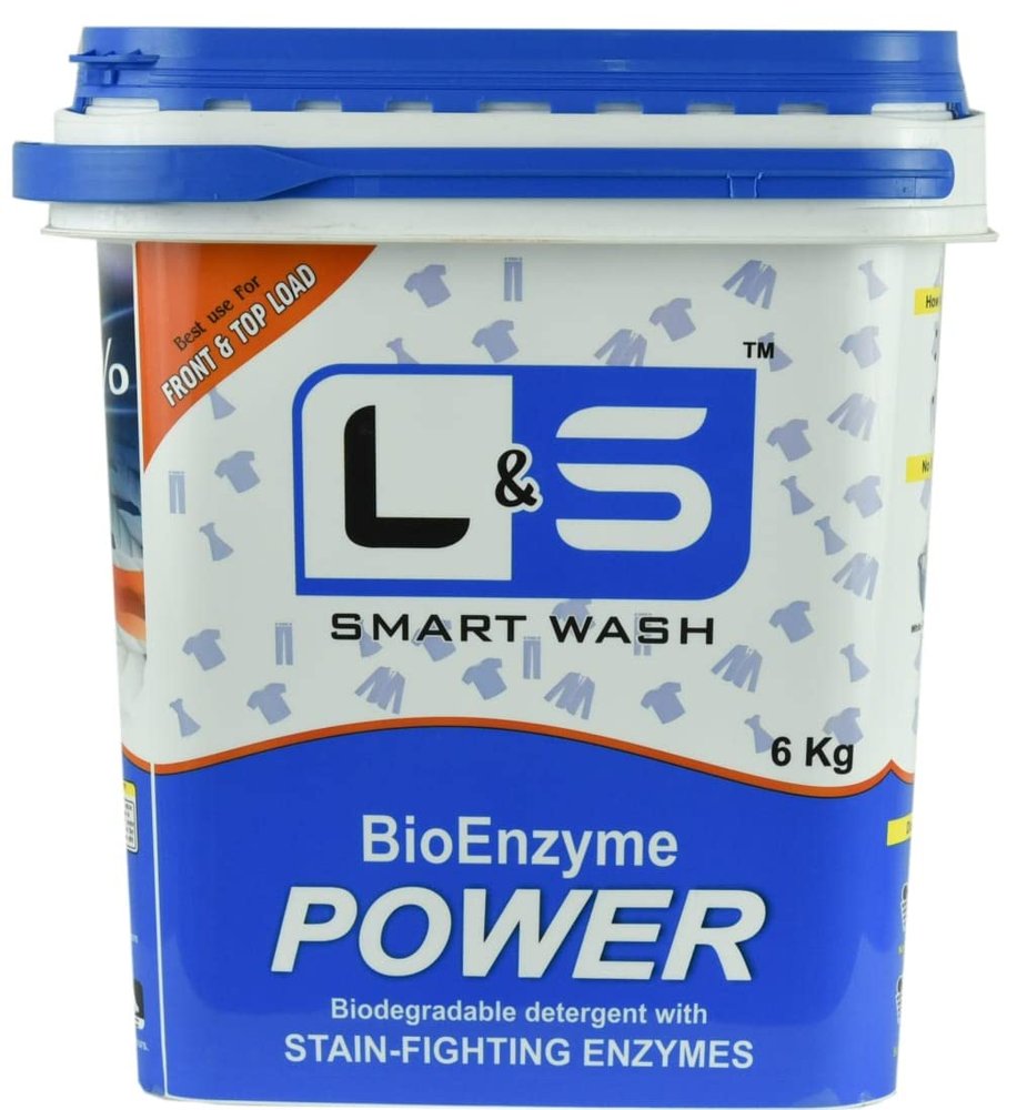 L&S Lila Smart Wash Detergent Powder (6 kg) | for Laundry Wash | Machine Wash | Best for Both : Front Load & Top Load
