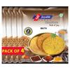 Joyable Khakhra - Math| Dry Chapati | Khakra Fresh Gujarati Namkeen Snacks | Ready To Eat - Roasted - Khakhra Snacks| Vacuum Packed - Pack of 4 (Math - 200 Gms Each) view 1