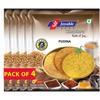 Joyable Khakhra - Pudina| Dry Chapati | Khakra Fresh Gujarati Namkeen Snacks | Ready To Eat - Roasted - Khakhra Snacks| Vacuum Packed - Pack of 4 (Pudina - 200 Gms Each) view 1