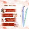 Majestique 3pcs Eyebrow Razor Shaper & Trimmer Face Shave Touch-Up Tool, Facial Shaver for Women and Men view 2