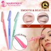 Majestique 3pcs Eyebrow Razor Shaper & Trimmer Face Shave Touch-Up Tool, Facial Shaver for Women and Men view 3