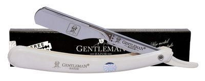 GENTLEMAN Gentleman Razor Stainless Steel Straight Edge Barber Razor For Men Well Balanced Sliding Style Weight, Finely Balanced (FREE Blade Inside)