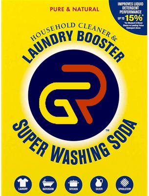 GR Super Washing Soda Detergent Booster & Household Cleaner (490 GRAMS)
