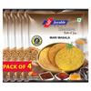 Joyable Khakhra - Mari Masala| Dry Chapati | Khakra Fresh Gujarati Namkeen Snacks | Ready To Eat - Roasted - Khakhra Snacks| Vacuum Packed - Pack of 4 (Mari Masala - 200 Gms Each) view 1