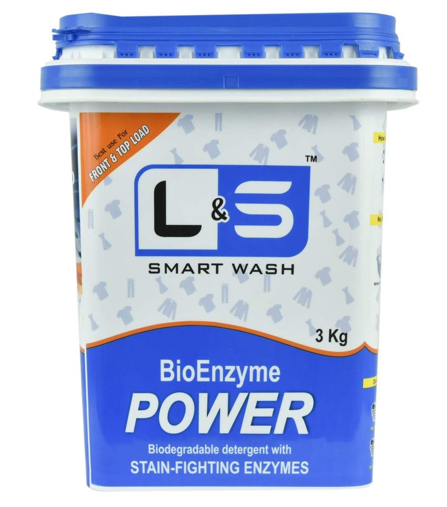 L&S Lila Smart Wash Detergent Powder (3 kg) | for Laundry Wash | Machine Wash | Best for Both : Front Load & Top Load